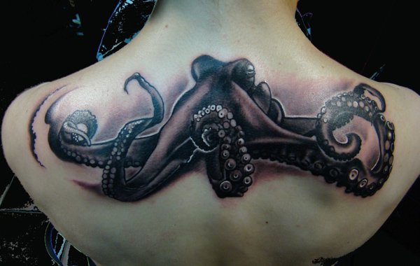 96 Ideas para Tatuajes de Pulpos (Kraken) con Significados 34