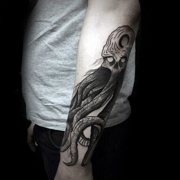 96 Ideas para Tatuajes de Pulpos (Kraken) con Significados 17