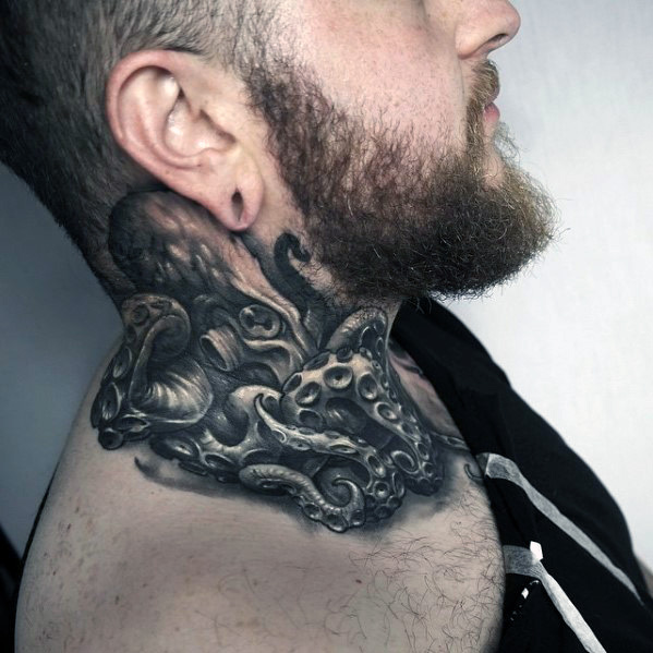 96 Ideas para Tatuajes de Pulpos (Kraken) con Significados 77