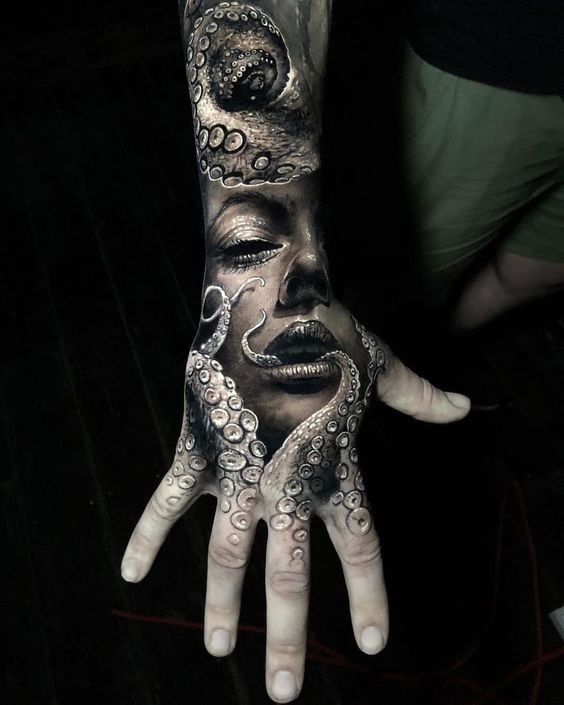 96 Ideas para Tatuajes de Pulpos (Kraken) con Significados 5 96 Ideas para Tatuajes de Pulpos (Kraken) con Significados 5
