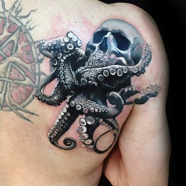 96 Ideas para Tatuajes de Pulpos (Kraken) con Significados 72
