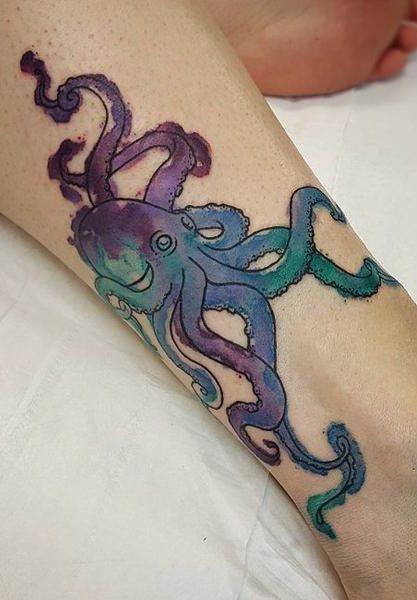 96 Ideas para Tatuajes de Pulpos (Kraken) con Significados 51 96 Ideas para Tatuajes de Pulpos (Kraken) con Significados 51