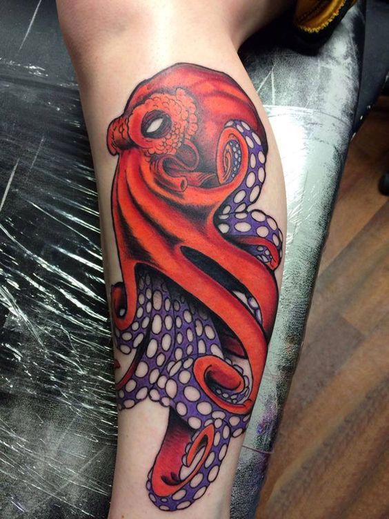 96 Ideas para Tatuajes de Pulpos (Kraken) con Significados 52