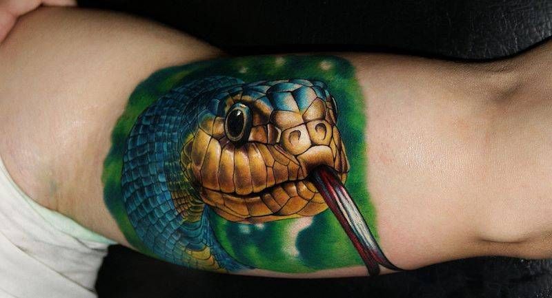101 Ideas de Tatuajes de Serpientes y sus Significados 61