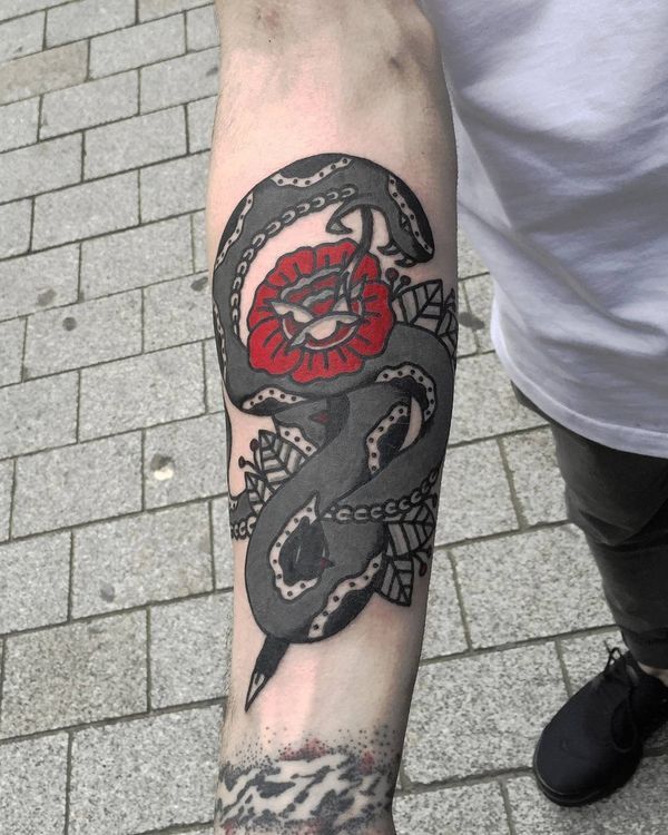 101 Ideas de Tatuajes de Serpientes y sus Significados 21
