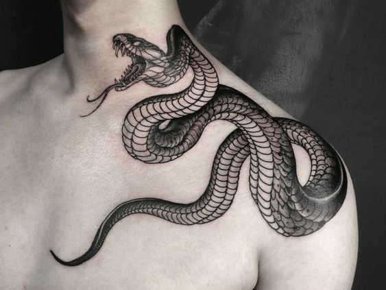101 Ideas de Tatuajes de Serpientes y sus Significados 77