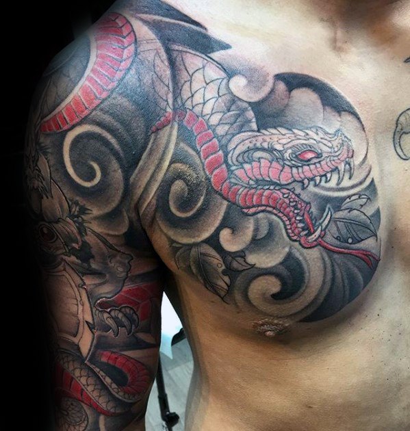 101 Ideas de Tatuajes de Serpientes y sus Significados 71