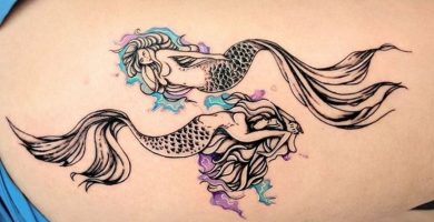 58 Ideas para Tatuajes de Sirenas (Significados) 12 58 Ideas para Tatuajes de Sirenas (Significados) 12
