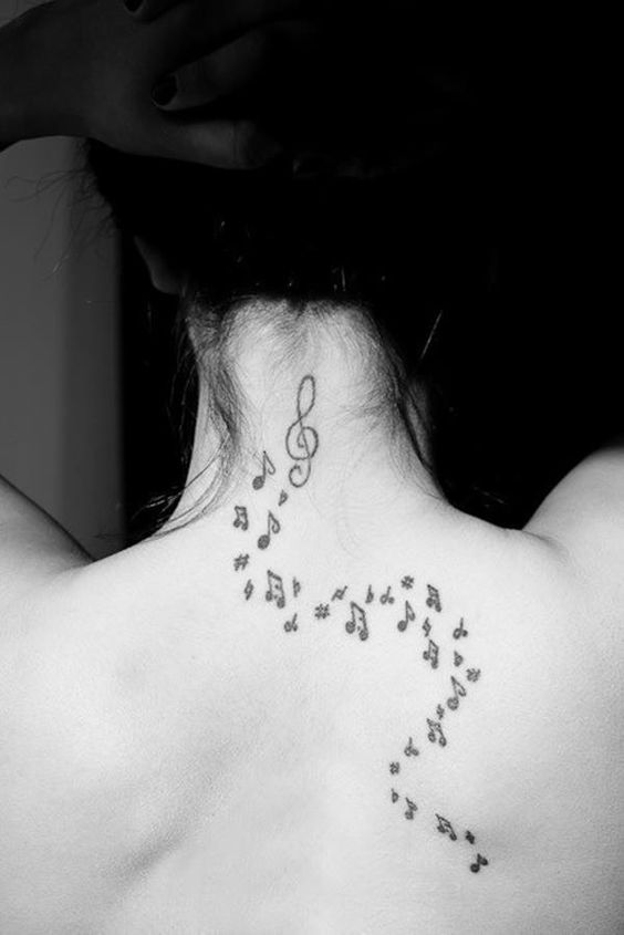 Tatuajes de Notas Musicales e Instrumentos 2