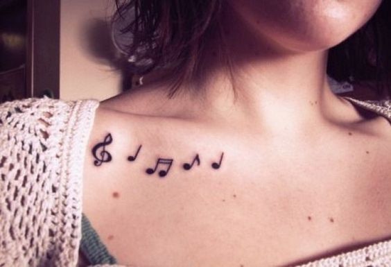 Tatuajes de Notas Musicales e Instrumentos 22