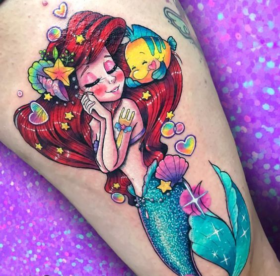 58 Ideas para Tatuajes de Sirenas (Significados) 33