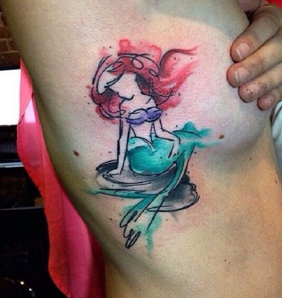 58 Ideas para Tatuajes de Sirenas (Significados) 41