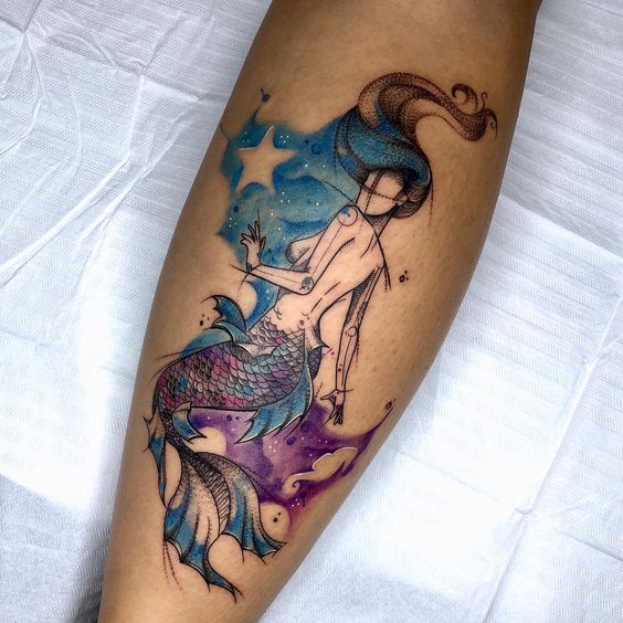 58 Ideas para Tatuajes de Sirenas (Significados) 10
