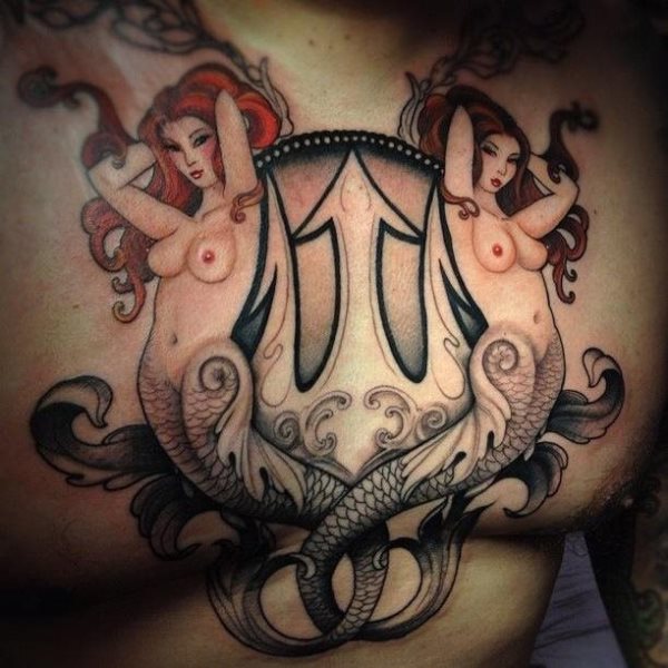 58 Ideas para Tatuajes de Sirenas (Significados) 24