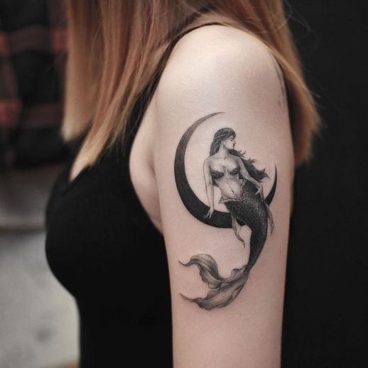 58 Ideas para Tatuajes de Sirenas (Significados) 2