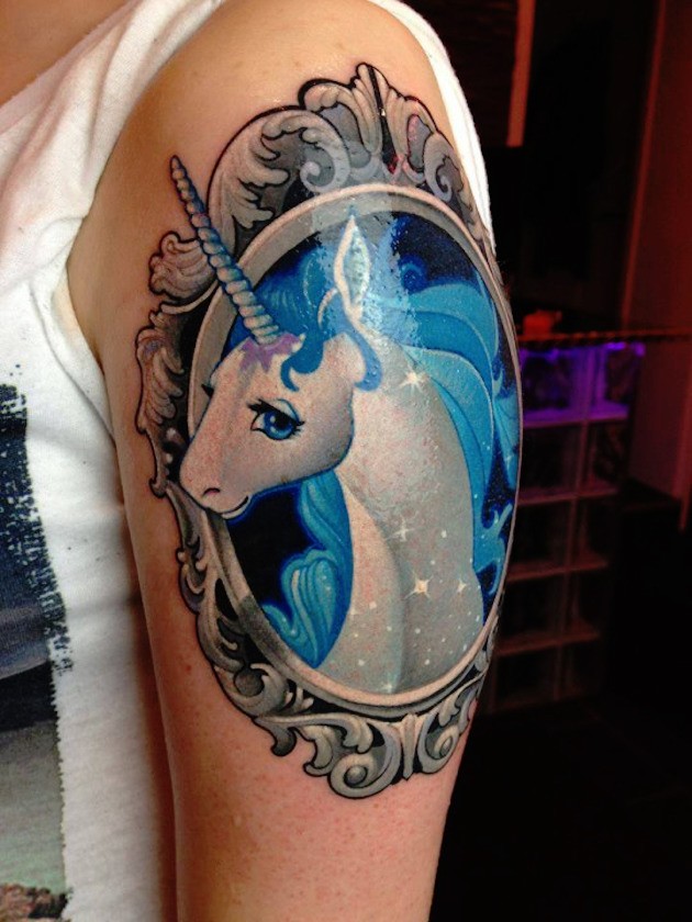 62 Ideas para Tatuajes de Unicornios (+Significados) 26