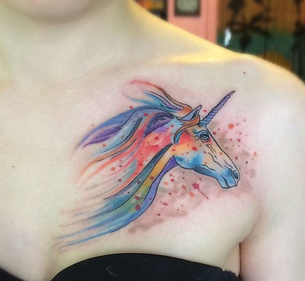 62 Ideas para Tatuajes de Unicornios (+Significados) 27