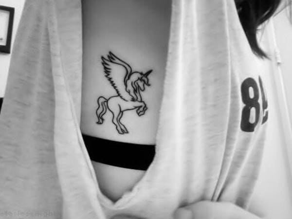 62 Ideas para Tatuajes de Unicornios (+Significados) 15