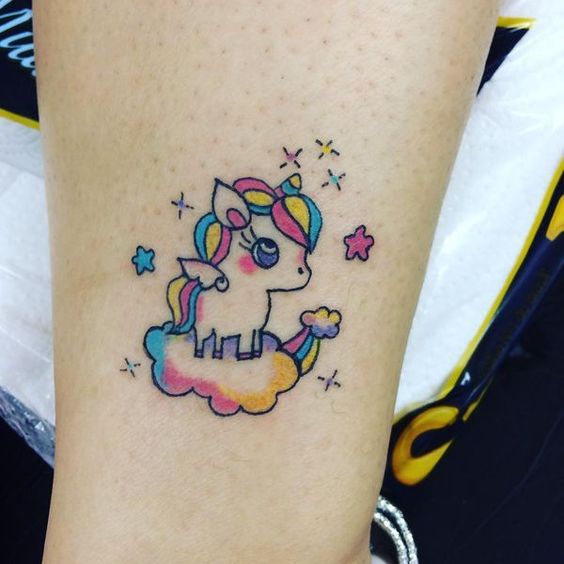 62 Ideas para Tatuajes de Unicornios (+Significados) 13