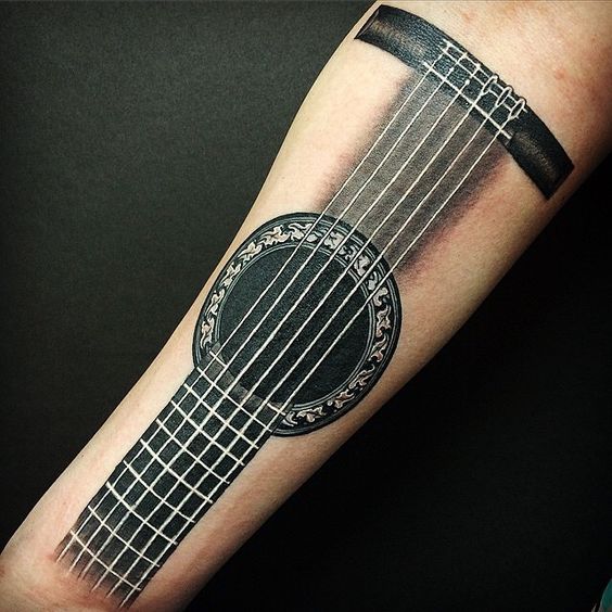Tatuajes de Notas Musicales e Instrumentos 34