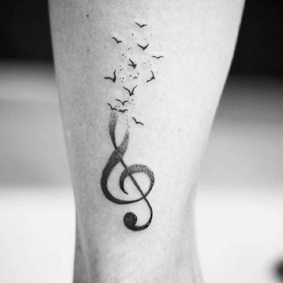 Tatuajes de Notas Musicales e Instrumentos 4