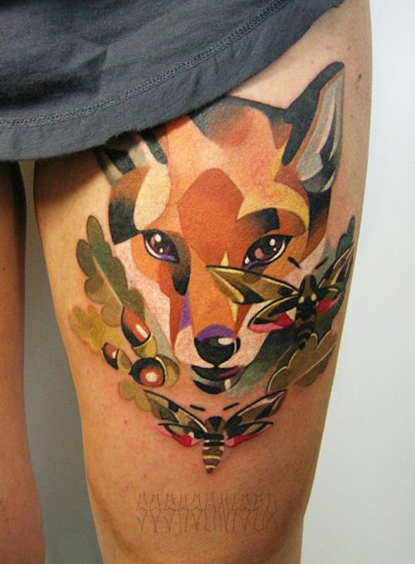 51 Tatuajes de zorros y sus significados 39