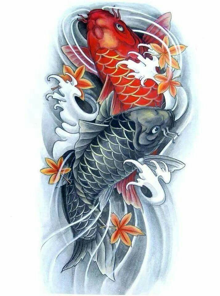 64 Ideas de Tatuajes de Pez Koi (+ Significados) 78