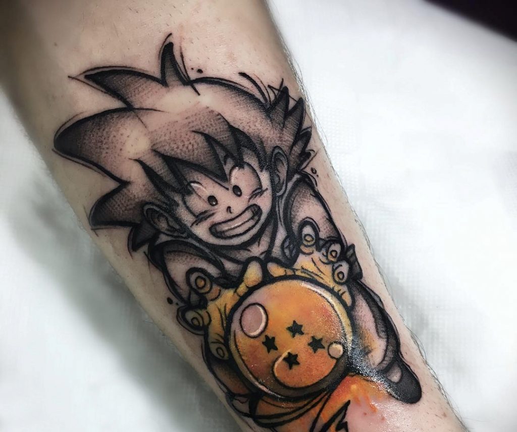 62 Mejores Tatuajes de Goku y sus Variantes 2