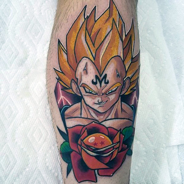 58 Mejores Tatuajes de Vegeta (+Significado) 7