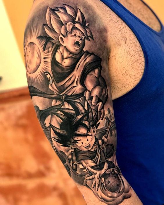 62 Mejores Tatuajes de Goku y sus Variantes 10