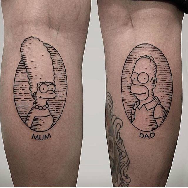 53 Tatuajes de los Simpson que te volaron la cabeza 38