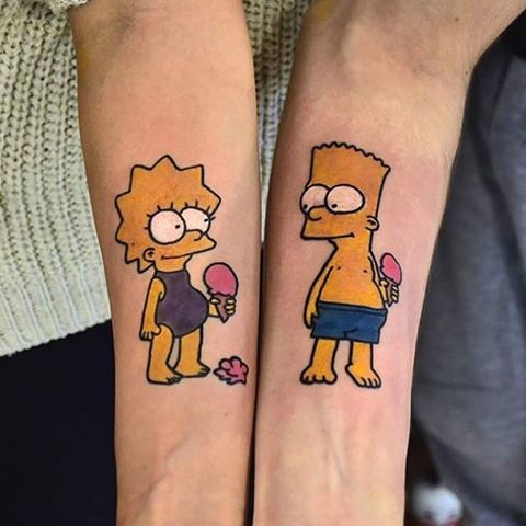 53 Tatuajes de los Simpson que te volaron la cabeza 45
