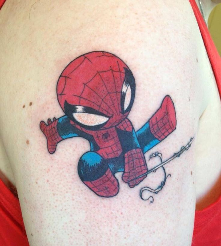 60 Ideas para Tatuajes de Spiderman (+Significados) 41