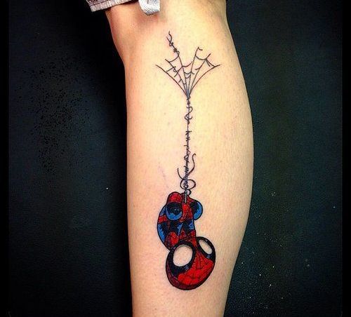 60 Ideas para Tatuajes de Spiderman (+Significados) 42