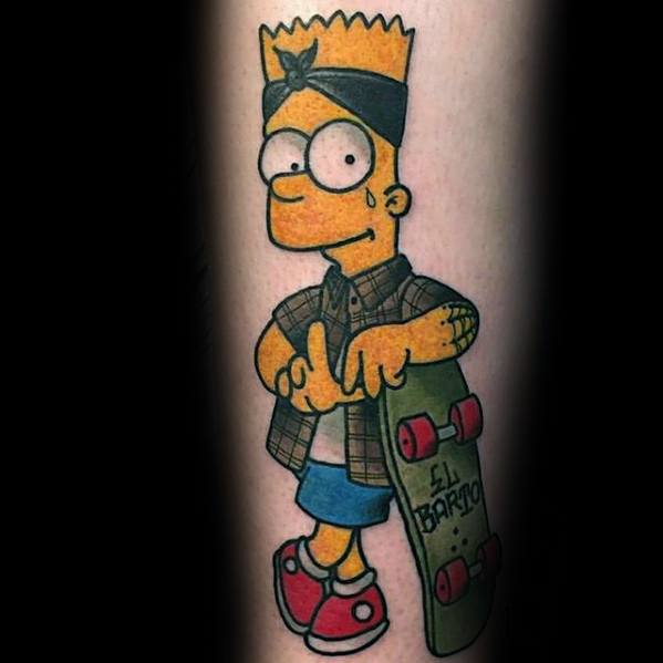 53 Tatuajes de los Simpson que te volaron la cabeza 10