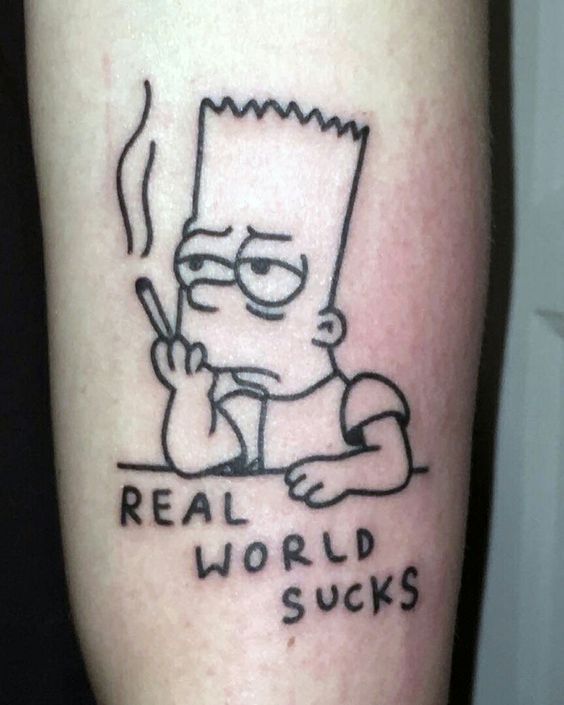 53 Tatuajes de los Simpson que te volaron la cabeza 14
