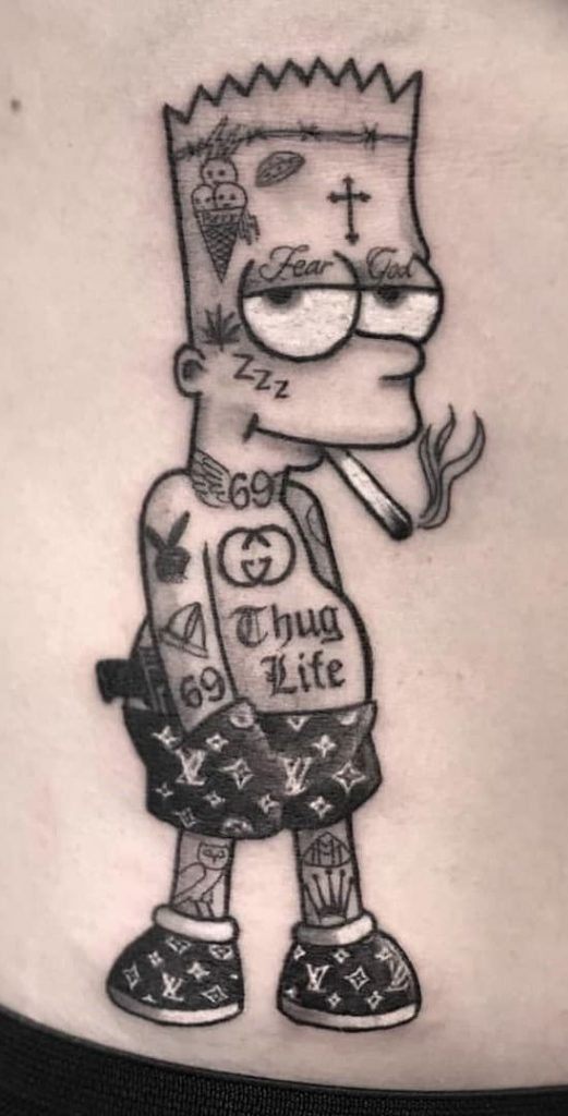 53 Tatuajes de los Simpson que te volaron la cabeza 16