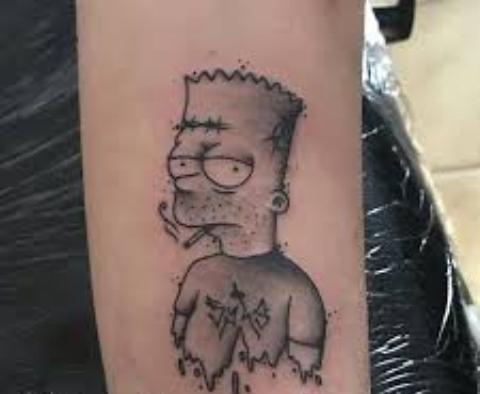 53 Tatuajes de los Simpson que te volaron la cabeza 18