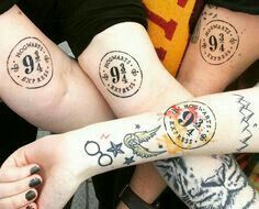 9 3/4 Ideas para Tatuajes de Harry Potter que todos los fans quieren 4