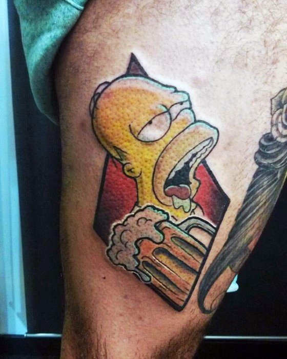 53 Tatuajes de los Simpson que te volaron la cabeza 29