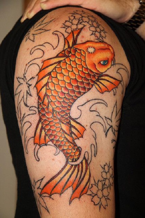 64 Ideas de Tatuajes de Pez Koi (+ Significados) 31