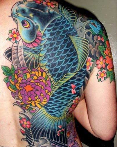 64 Ideas de Tatuajes de Pez Koi (+ Significados) 57