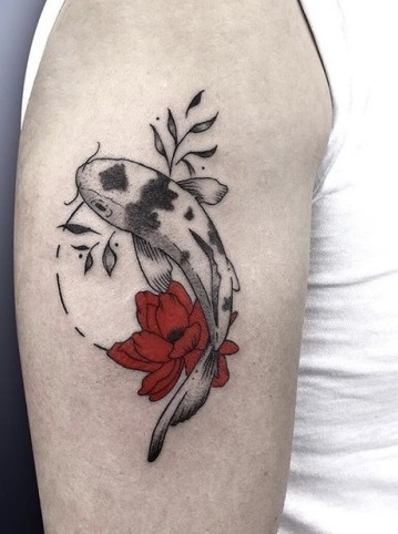 64 Ideas de Tatuajes de Pez Koi (+ Significados) 59