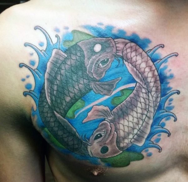 64 Ideas de Tatuajes de Pez Koi (+ Significados) 20
