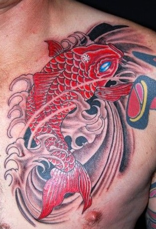 64 Ideas de Tatuajes de Pez Koi (+ Significados) 21