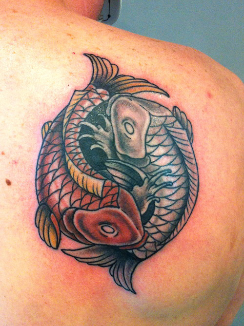 64 Ideas de Tatuajes de Pez Koi (+ Significados) 22