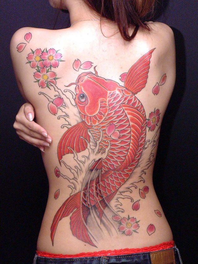 64 Ideas de Tatuajes de Pez Koi (+ Significados) 72