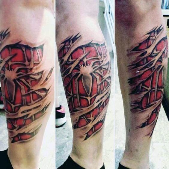 60 Ideas para Tatuajes de Spiderman (+Significados) 36