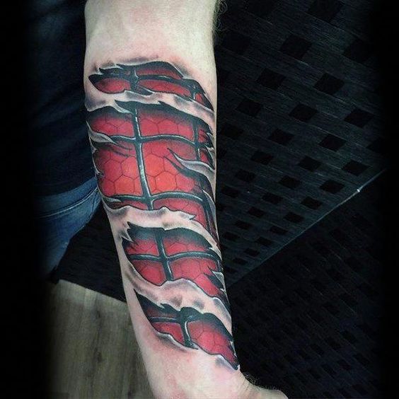 60 Ideas para Tatuajes de Spiderman (+Significados) 37