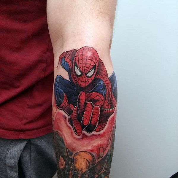 60 Ideas para Tatuajes de Spiderman (+Significados) 20